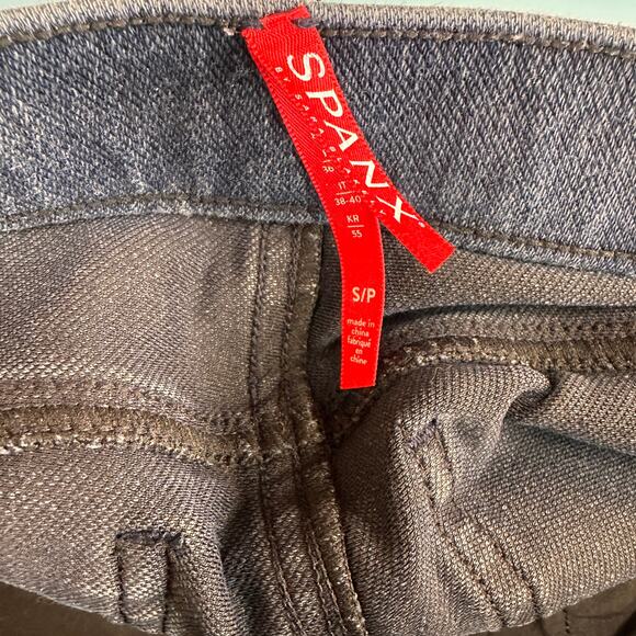 Spanx Blue Pull On Jeggings Jean Denim Leggings Size Small - Picture 7 of 7